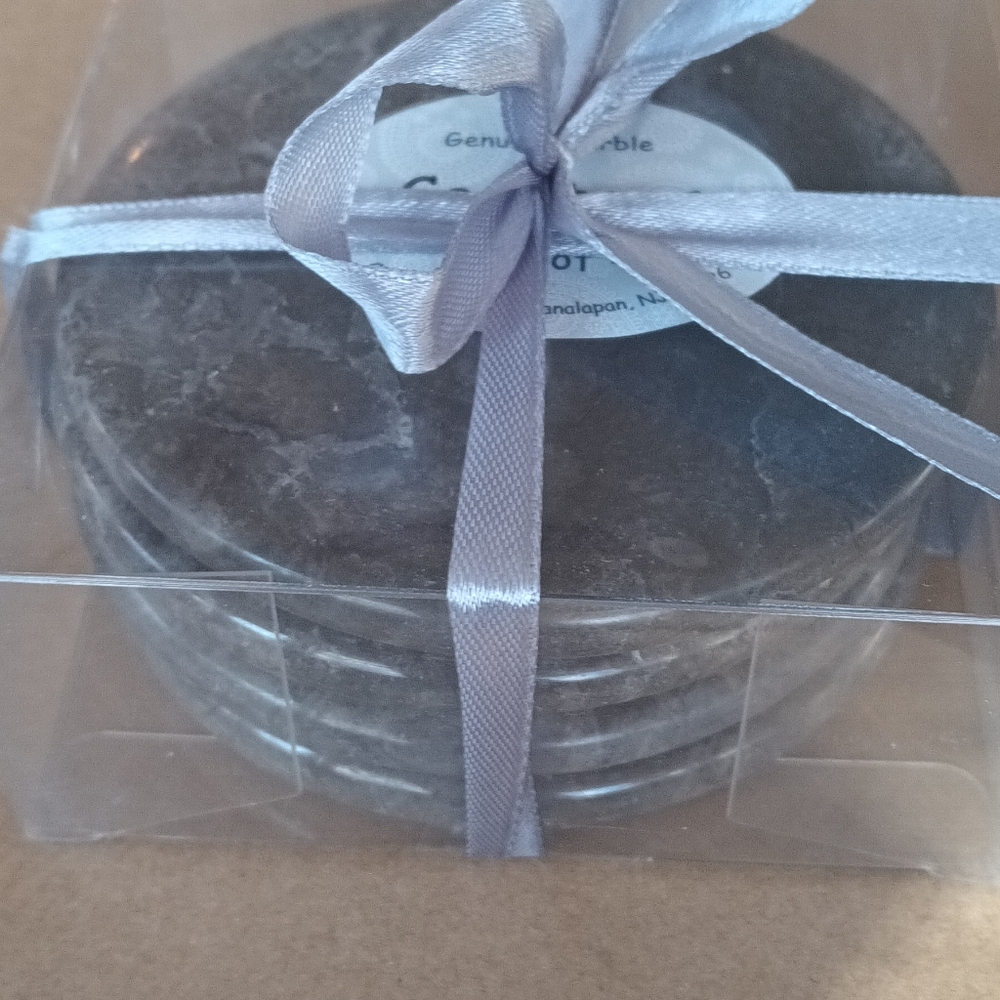 Set of 4 Genuine Marble Coaster